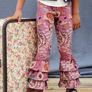 Odette Girls Multi-Floral Print Benny- Size 4